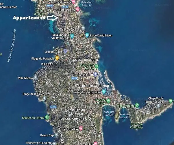 Апартаменты La De Saint-jean-cap-ferrat, Vue Et Acces